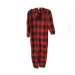 SKIMS Cozy Knit Jumpsuit Brick Buffalo Check Photo 3