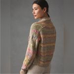 Anthropologie BOGO  Daily Practice Multicolor Striped V-Neck Sweater Small Photo 2