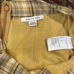 American Eagle  Plaid Mini Skirt Size S Yellow Preppy Academia Grunge Skater Photo 5