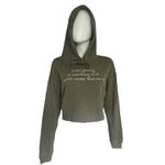 Bella Canvas Alien Cropped Green Fleece Hoodie M Everything is working out best case …​ Photo 2