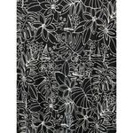 Chico's  Black Tropical Sailboat Print T-Shirt Dress Keyhole Neck Stretch Medium Photo 5