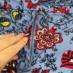 Loft Blue Floral 4in Chino Shorts Dress Shorts Womens 6 Red Yellow Boho Coquette Photo 4