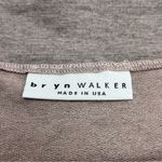 Bryn Walker  Top Womens Medium Button Back Long‎ Sleeve Boxy Soft Brown Grey Gray Photo 1