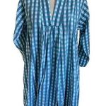 mes filles Wallis Mini Dress in Blue Green Gingham Check Size 1 Small/ Medium Photo 0