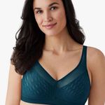 Wacoal Elevated Allure Wire Free Wireless Full Figure Bra in Dark Teal 40B Photo 0