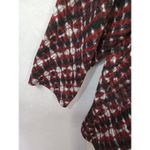 Ruby Rd  Women Petite Lg Black Red White  Cowl Neck Pullover Flowing‎ Blouse Photo 3