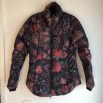 Athleta Downtown Printed Jacket floral black size medium Photo 9