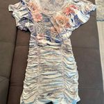 COLORI White with Flower Print Top Size Small Photo 0