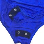 Glitz Ruffled Off The Shoulder Blue Bodysuit Large Photo 6