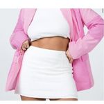 Princess Polly pink gingham check seersucker patchwork blazer jacket size 2 Photo 4