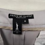 Peace of Cloth Bermuda Womens Short Sz 6 Preppy Career Stretch Cuff Trouser Gray Photo 7