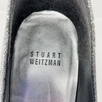 Stuart Weitzman silver pewter Bowright peep toe bow platform pumps size 8 Photo 13