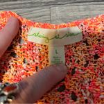 Staring At Stars  Anthropologie Neon Orange Pink White Crochet Crop Tank Top Photo 3