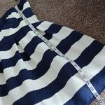 Sans Souci NWT blue and white striped fit& flare mini dress size large Photo 13
