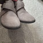 American Eagle  Outfitters Cow Suede Leather Taupe Ankle Booties Women's Size 7.5 Photo 3