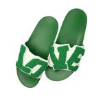 Tory Burch  NWOT Green LOVE Slide Sandals Walk on Sunshine Photo 1