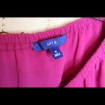 Apt. 9  | One Shoulder Ruffle Top Fuchsia Photo 3