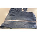 Old Navy  Womens Denim Shirt Cropped Lightweight Blue Chambray XL Western Chic Photo 6