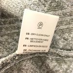 Minnie Rose Womens Poncho Sweater Geometric Boho Fringe Gray One Size OS Photo 5