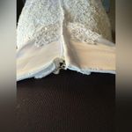 Alfred Angelo Y2K strapless lace overlay wedding dress with maxi pearl bow veil Photo 2