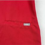 FIGS  Technical Collection Scrub Top Womens XSmall Red Pockets Photo 7