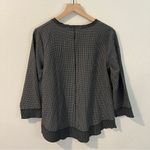 Habitat Lightweight Black & White Grid Print Cropped Sleeve Jacket Lagenlook Photo 6