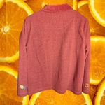 Alfred Dunner  Burgundy Polyester Floral Embroidered Cardigan Jacket‎ Size 8 Photo 7