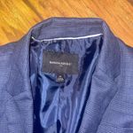 Banana Republic  Navy Plaid Blazer suit jacket size 2 petite Photo 4