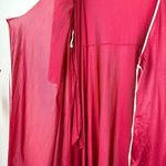 Gossard Artemis Union Made Vintage Robe Burgundy Long Sleeve Loungewear Red Size 1X Photo 2