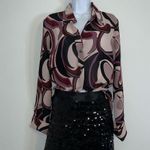 EXPRESS Black Sequined Mini Y2K skirt sz 6 Photo 3