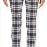 Black and White Straight Leg Plaid Jumpsuit Size 14 Photo 0