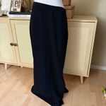 St. John  Black Knit Maxi Skirt Side Slit Photo 1