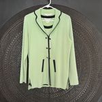 Misook Exclusively  2 PC Set Open Front Cardigan & Tank S M Knit Acrylic Slinky Photo 1