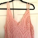 Gianni Bini  Light Pink Crochet Sleeveless Swim Cover Up Size M Photo 1