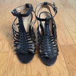 EXPRESS sz 7 black strappy high heels Photo 2