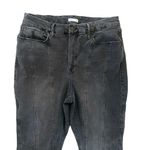 Good American Good Classic Seamed Slim Jeans High Rise Black Gray Size 16 Photo 3