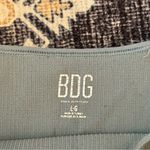 BDG Ribbed Bodysuit Vneck Spaghetti Straps Blue Size Large Photo 6