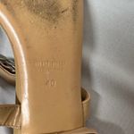 Miu Miu  Tan Sandals with Chain and Pearl Accent Photo 4