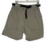 L.L.Bean Women's Nylon Hiking Shorts Green Lightweight Belted Outdoor Small Photo 0