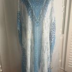 Soft Surroundings Boho Coverup in Blue and Silver S/M Photo 6