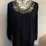 Cathy Daniels Size Medium Black Embellished Top Photo 0
