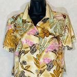 Faith ResortWear Floral Button Down Shirt Small Photo 0