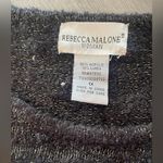 Rebecca Malone Rebeca Malone Modern and Elegant Women's Sweater Black Plus Size 1X Photo 4