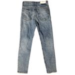 RE/DONE  Originals High-Rise Ankle Crop Stretch Mid-90’s Wash Blue Jeans Size 26‎ Photo 3