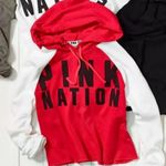 PINK - Victoria's Secret VS PINK Raglan Cropped Hooded Pullover, Large Photo 4