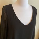 Lovers + Friends Black Sheer Balloon Sleeve Dress Photo 5