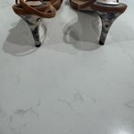 Joie  Tan Suede Slingback Heels Size 38 Photo 4