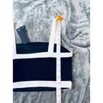 Lulus NWT  Size Small Black White Crop Top Side Zip Causal Chic Modern Simplicity Photo 4