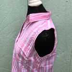 Nautica  Pink & White Striped Tie Waist Top S NWT Photo 6