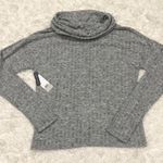 BP Cozy Ribbed Turtleneck Long Sleeve Top Grey S Photo 4